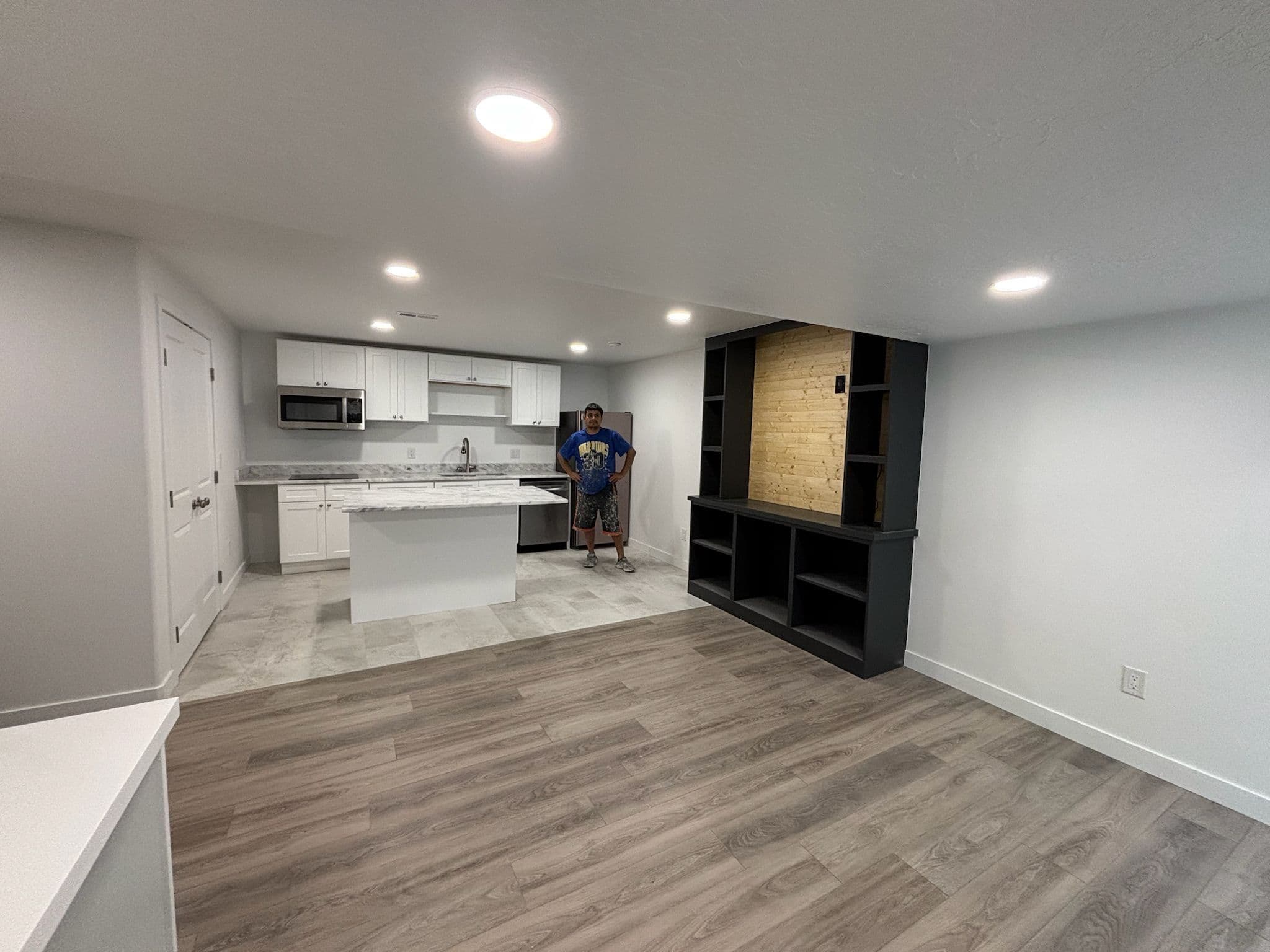 Project Modern Basement Renovation with Stylish Flair image