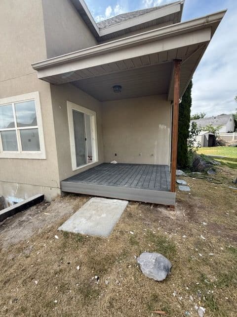 Deck Renewal and Basement Entry Upgrade image